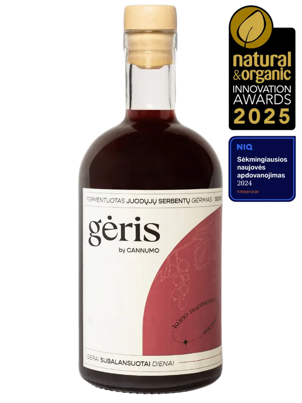 GĖRIS - fermentuotas juodųjų serbentų gėrimas