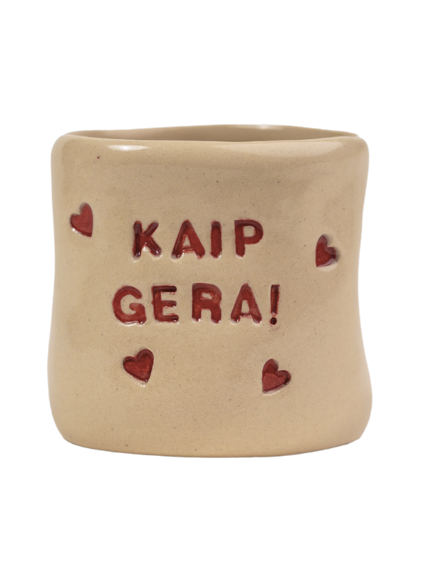 Rankų darbo taurelė (įvairios spalvos)