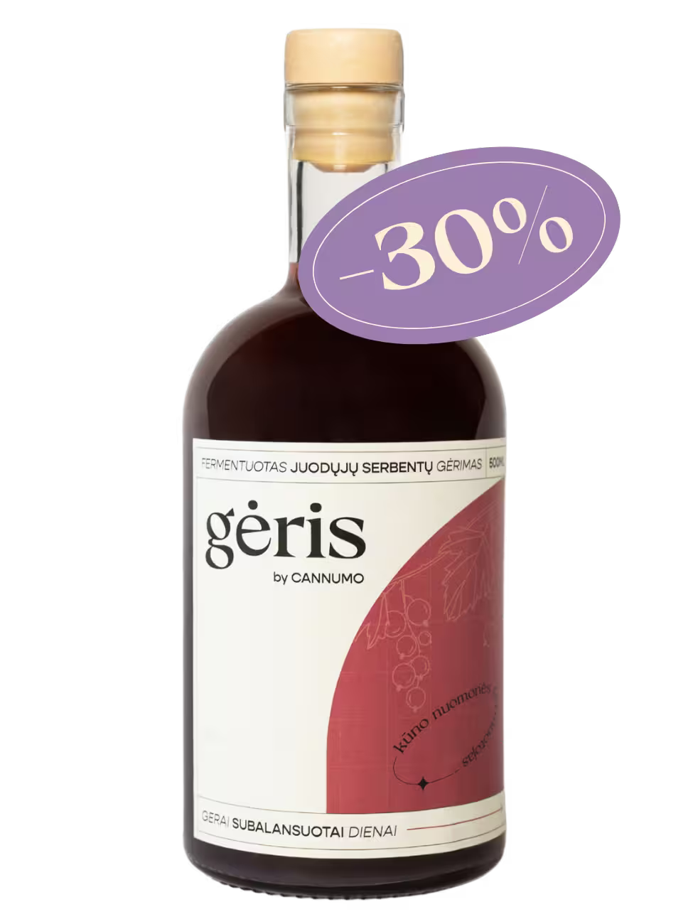GĖRIS - fermentuotas juodųjų serbentų gėrimas