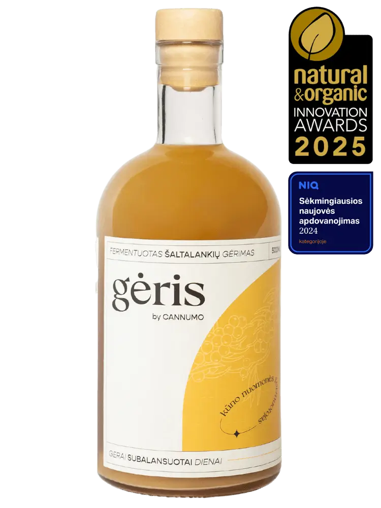GĖRIS - fermentuotas šaltalankių gėrimas