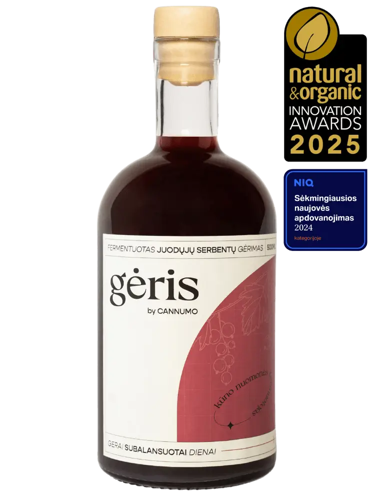 GĖRIS - fermentuotas juodųjų serbentų gėrimas