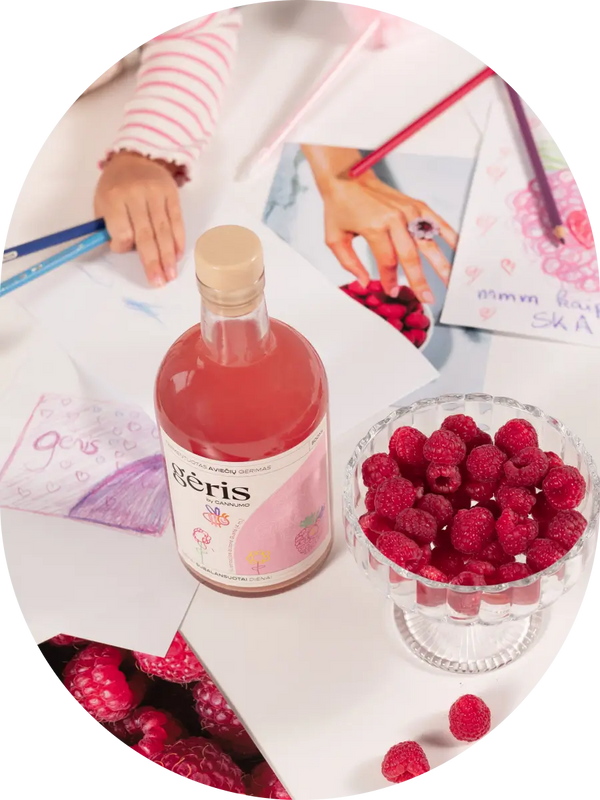 GĖRIS - fermentuotas aviečių gėrimas*