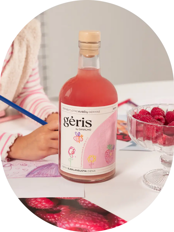 GĖRIS - fermentuotas aviečių gėrimas*