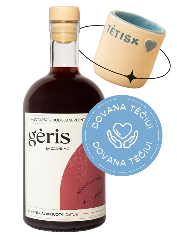 DOVANA TĖČIUI – Gėris + taurelė